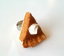 Pumpkin Pie Ring - Food Jewelry, Baker Gift, Cook Gift Thanksgiving