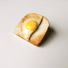 Egg on toast Pin, Cute lapel Pin, 3D Food Pin, Food Jewelry, label pin, Laputa Castle in the sky , Studio Ghibli