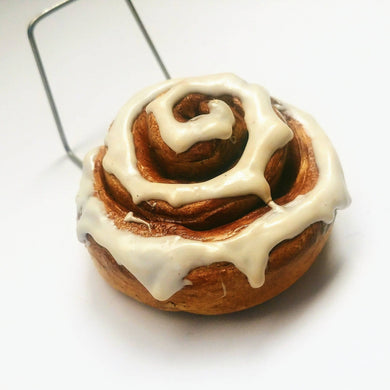Cinnamon Roll Business Card Holder for Desk - Pastry Business Card  stand, Bakery decor, Cute Office Decor, Gift for Baker