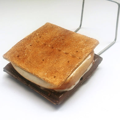S'more Business Card stand for Desk -  counter top sign holder , Bakery decor, Cute Office Decor, gift for s'more lover