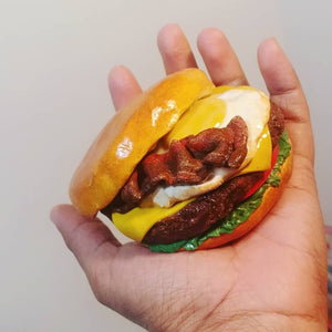 Bacon Burger Paperweight, Office Desk Accessories