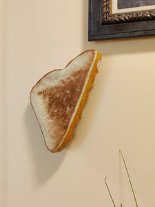 Grilled Cheese Sandwich Wall Decor, Large 3D Fake Food Art, Prop, Pop Art