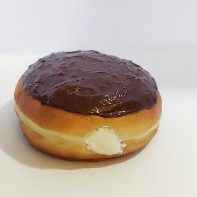 4.5 Inch Realistic Boston Cream Donut Wall Decor, 3D Fake Food Art, Chocolate Donut Prop, Pop Art, Gift for Baker